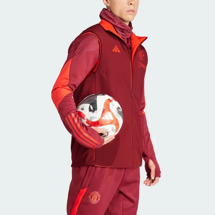 Adidas Manchester United Vests Men Orange Red-3