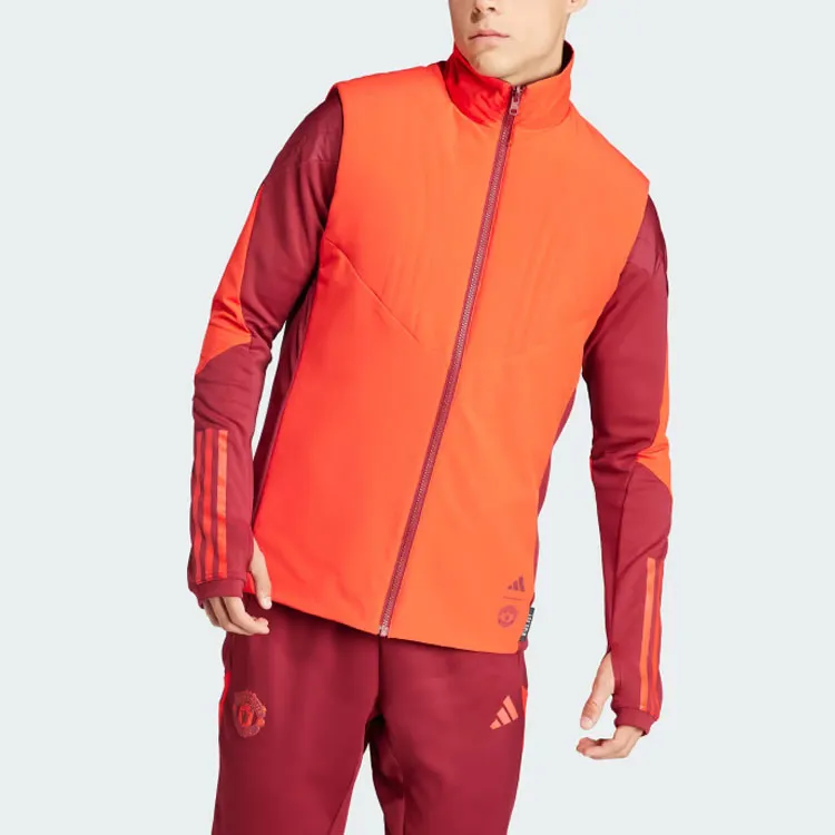 Adidas Manchester United Vests Men Orange Red-5