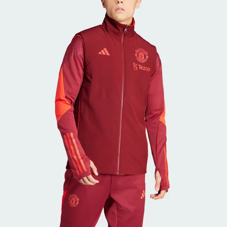 Adidas Manchester United Vests Men Orange Red-2
