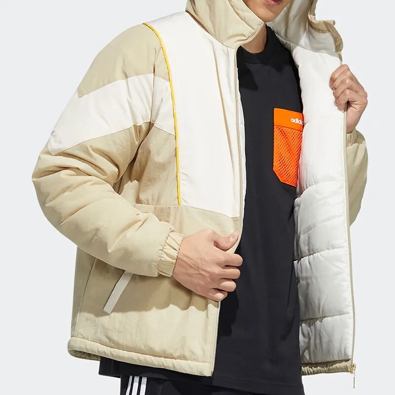 Adidas Neo Puffer Jackets Men Beige-3