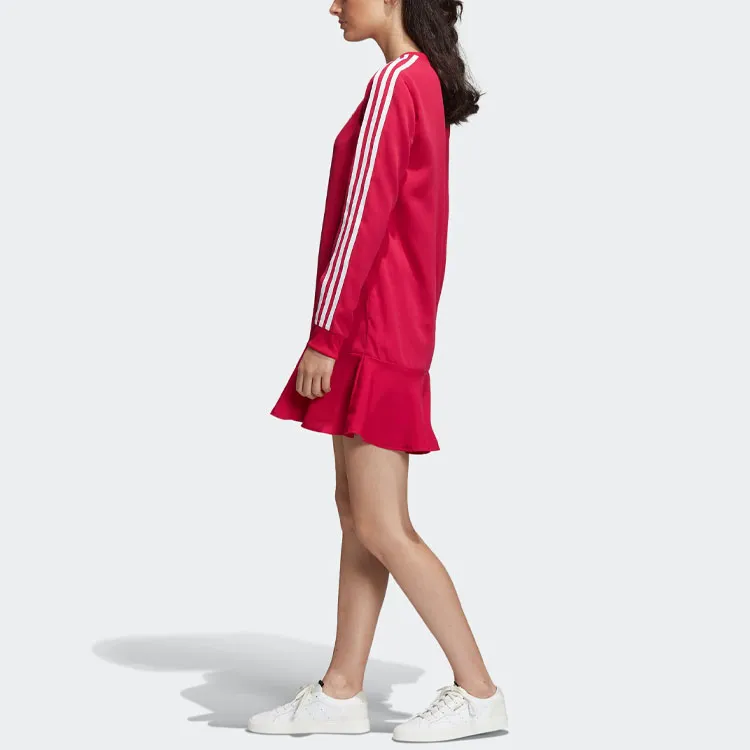 Adidas Originals Long Sleeved Dresses Women's Pink-5
