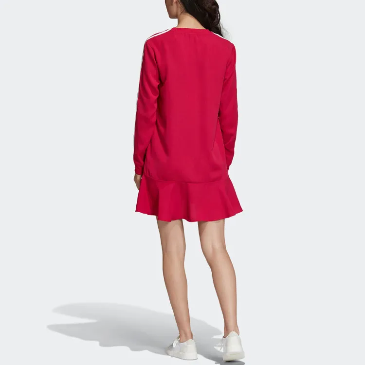 Adidas Originals Long Sleeved Dresses Women's Pink-3