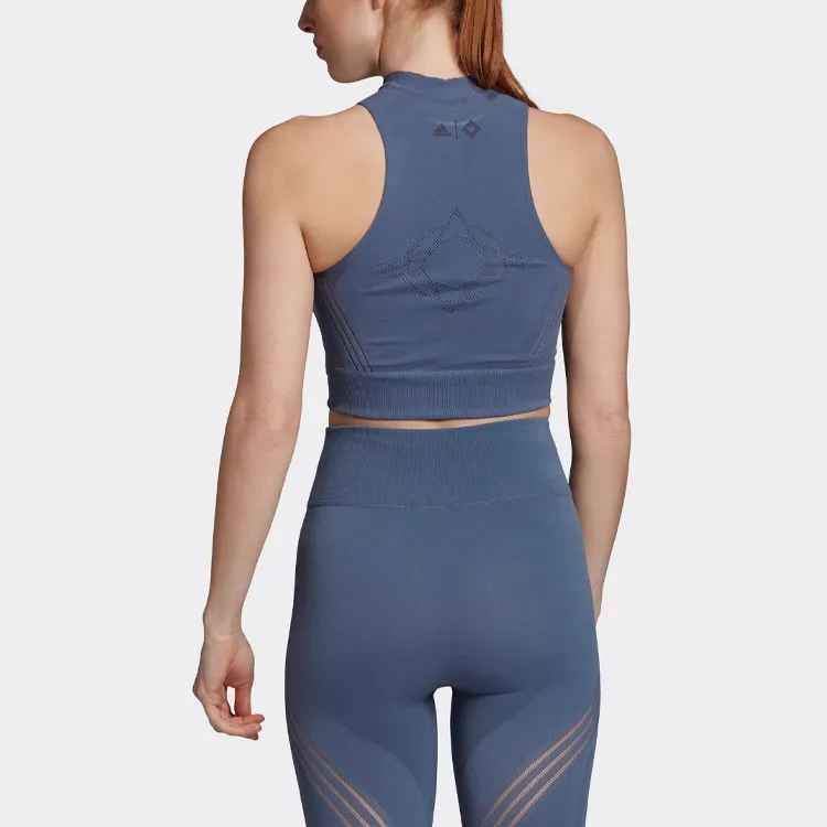 Adidas Sleeveless Sports Shirts Women's Blue-3
