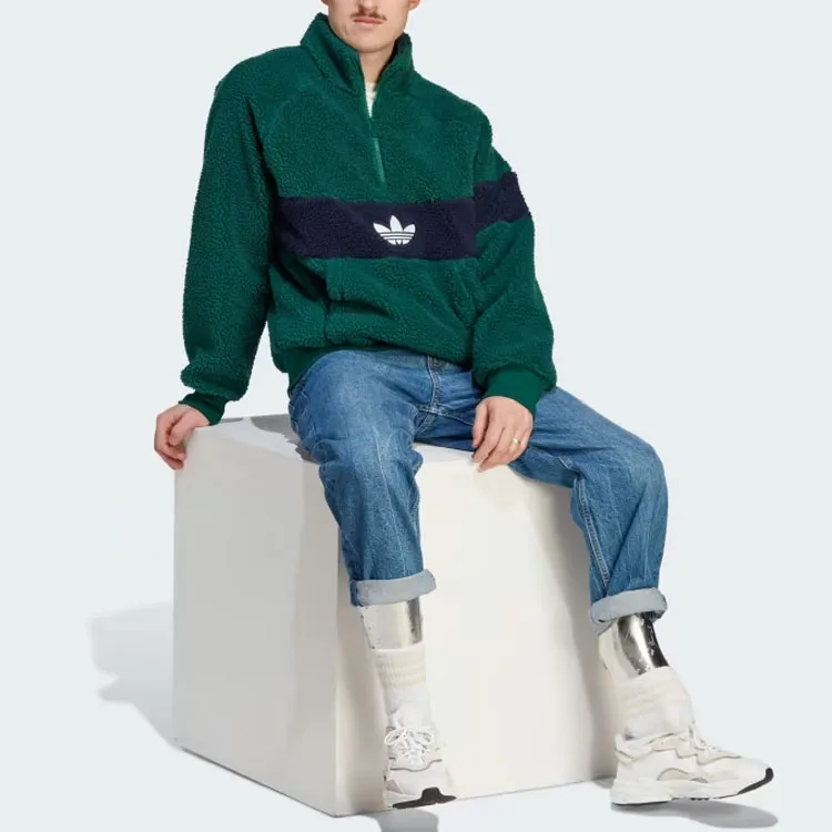 Adidas Originals Velvet Jackets Men Green-3