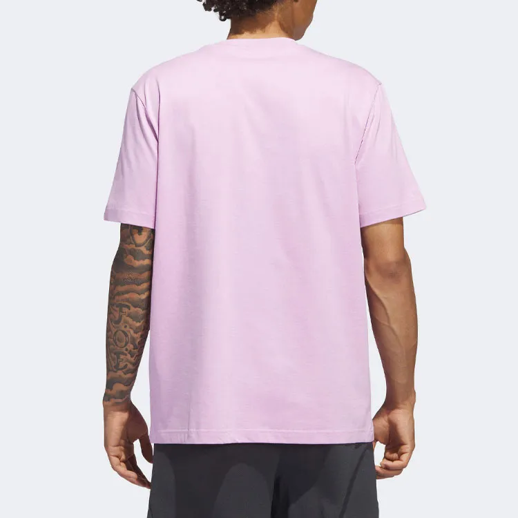 Adidas T Shirts Men Pink-2