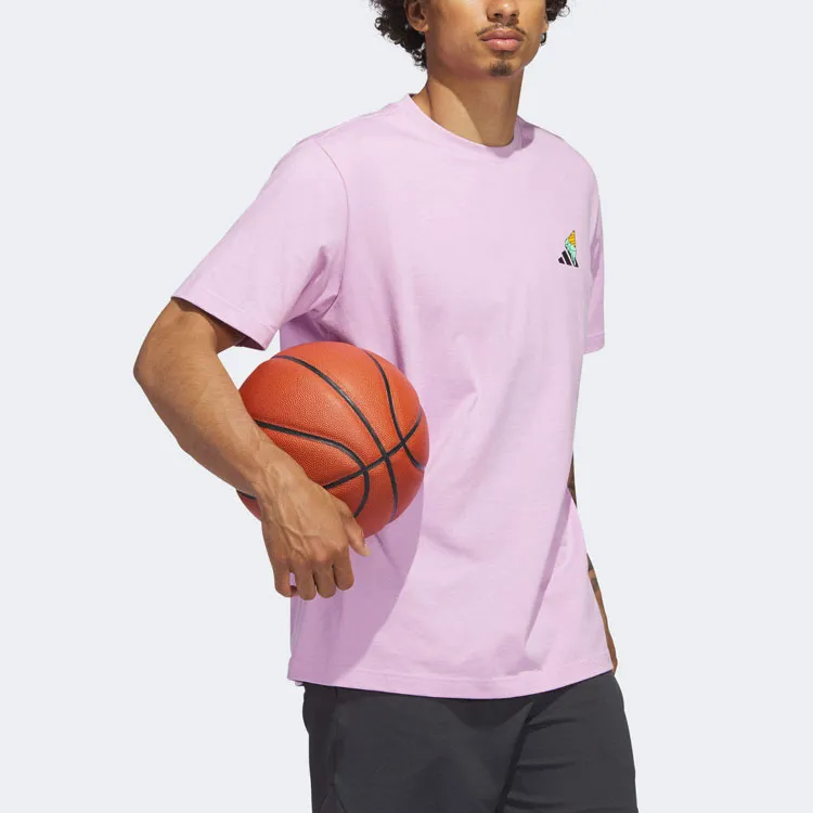Adidas T Shirts Men Pink-3