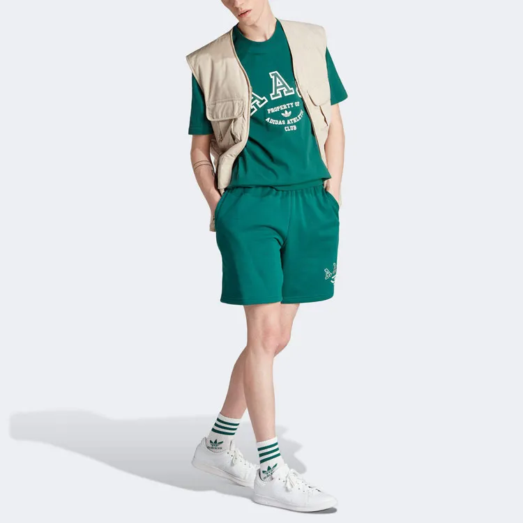 Adidas Originals Casual Shorts Men Green-3