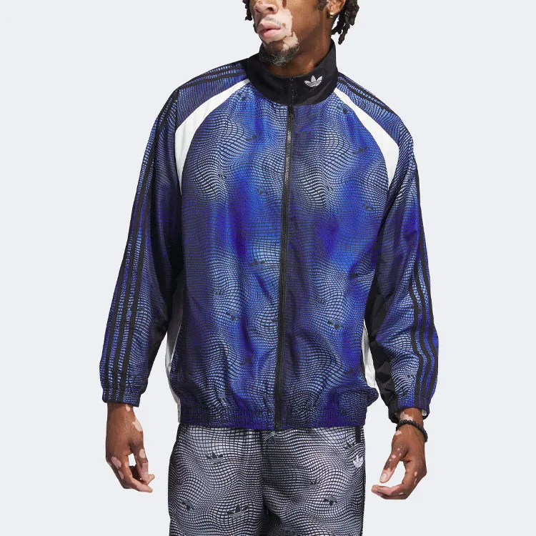 Adidas Originals Jackets Men Blue Black-1