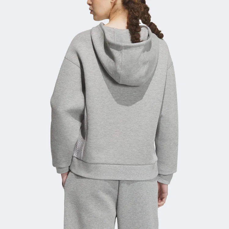 Adidas Lounge Hooded Sweatshirt Sweatshirt Women's Gray-2