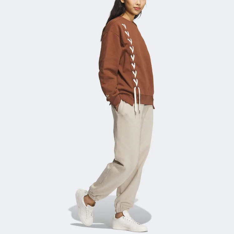 Adidas Originals Knitted Sports Pants Women's Beige-3