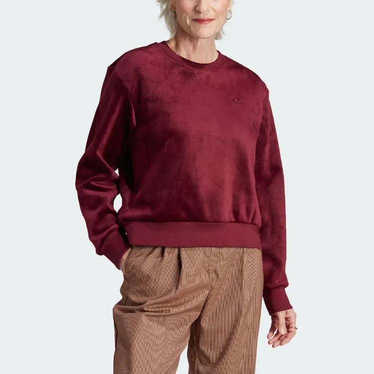 Adidas Originals Essential Sweatshirts Women's Dark Reddish Purple-1