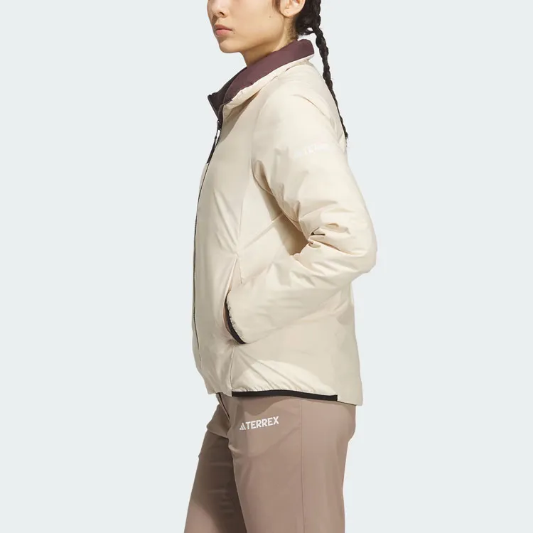 Adidas Waterproof, Windproof, And Breathable Windbreaker Jacket Women's Ecru-8