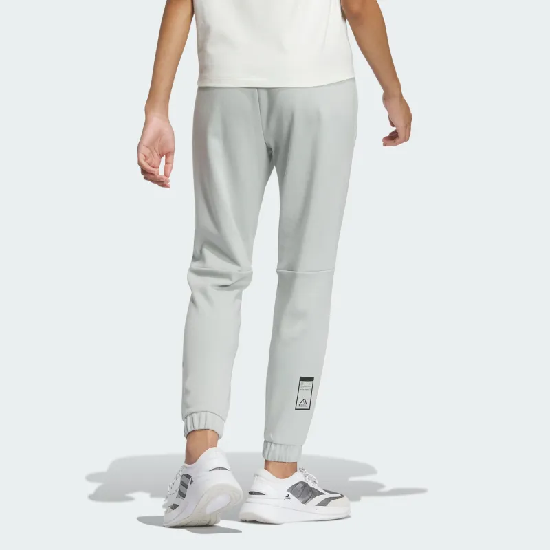 Adidas CITY ESCAPE Knitted Sweatpants Women's Silver Gray-2