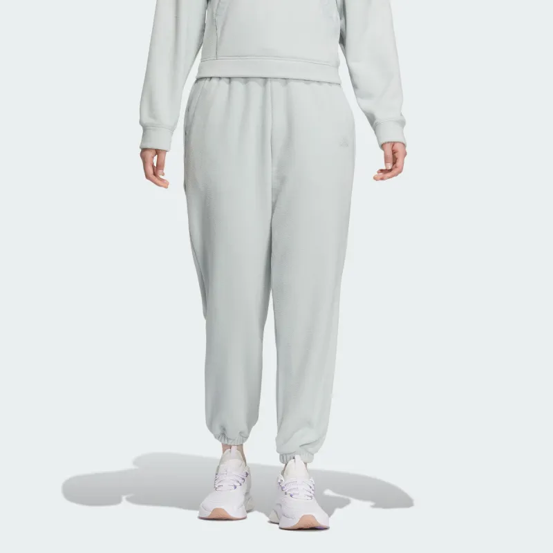 Adidas CITY ESCAPE Knitted Sweatpants Women's Silver Gray-1