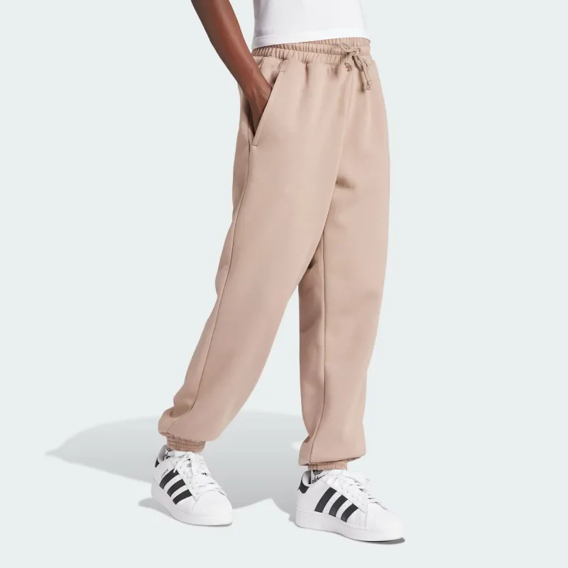 Adidas Originals Knitted Sweatpants Women's Pink Brown-3
