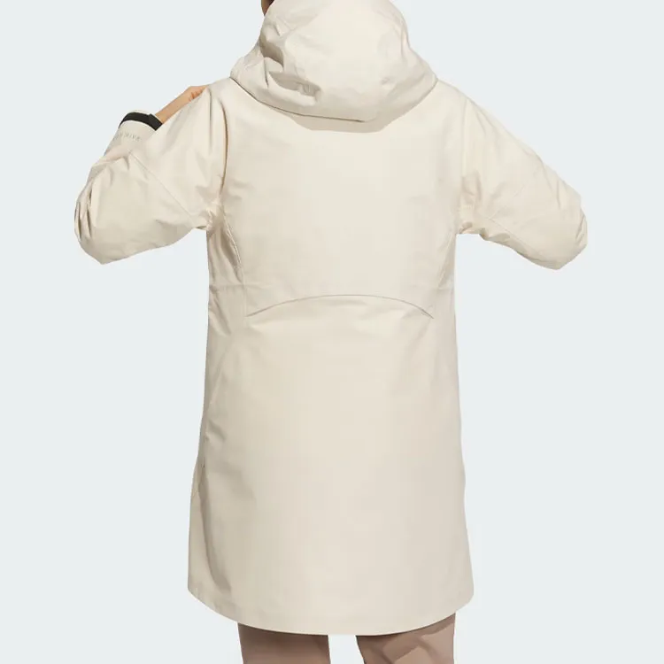 Adidas Waterproof, Windproof, And Breathable Windbreaker Jacket Women's Ecru-4