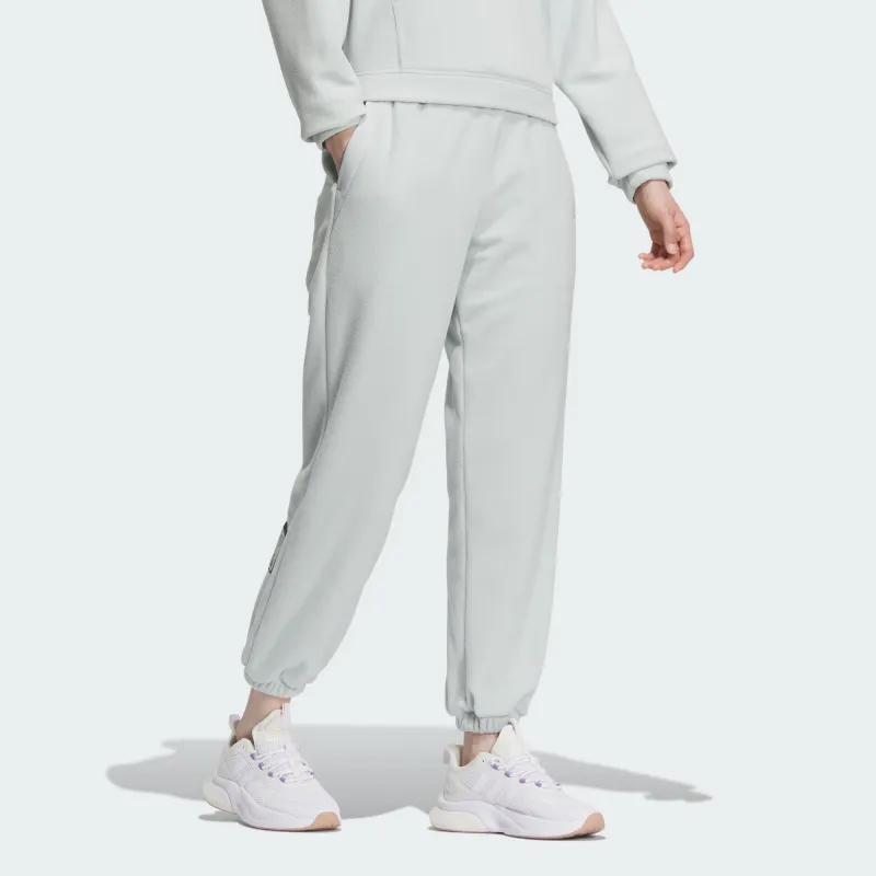 Adidas CITY ESCAPE Knitted Sweatpants Women's Silver Gray-3