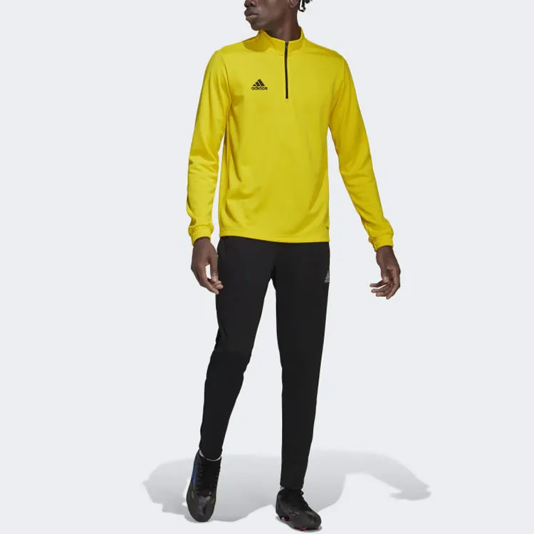 Adidas Entrada 22 Soccer Jerseys Men Yellow-4