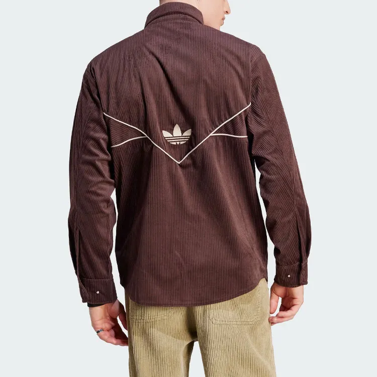 Adidas Originals Shirts Men Dark Gray Brown-2