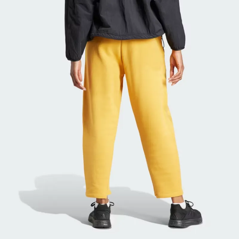Adidas Lounge Knitted Sweatpants Women's Yellow-2