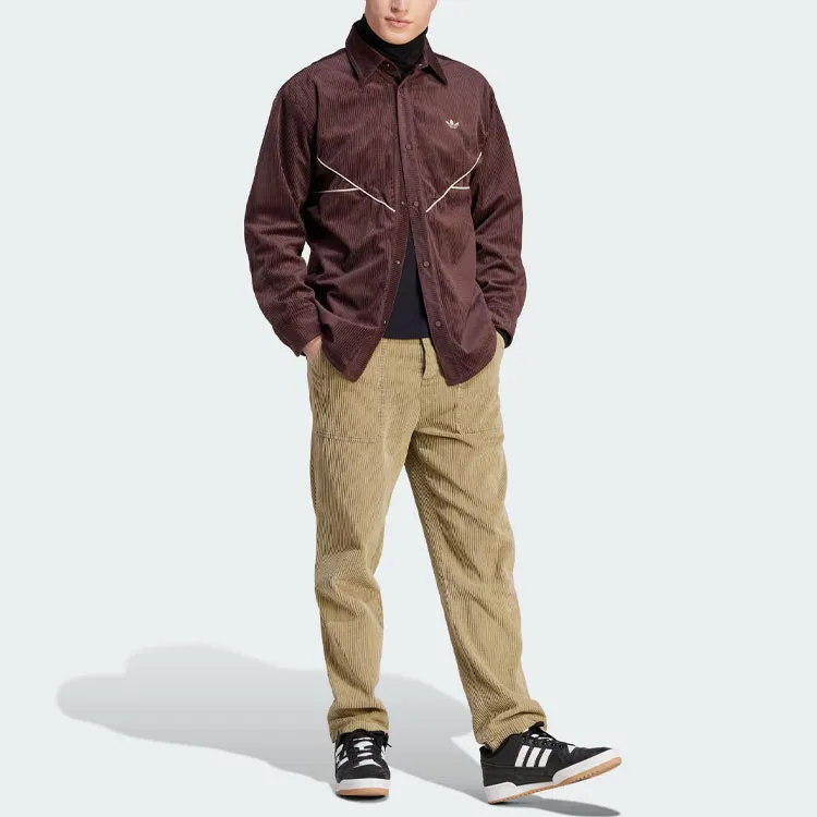 Adidas Originals Shirts Men Dark Gray Brown-3