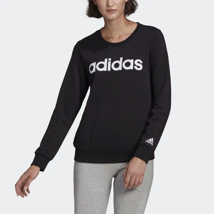 Adidas Essentials Logo Sweatshirt Black/White-2