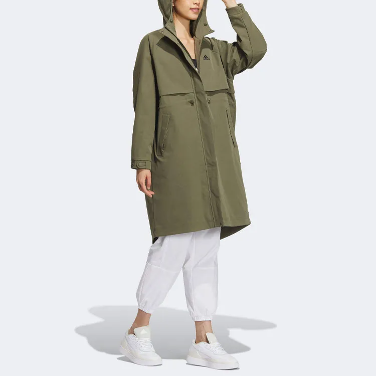 Adidas Sport Performance Trench Coat Women's Green-2