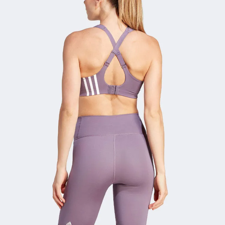 Adidas AEROREADY Tlrd Impact High-Support Bra Sports Underwear Women's Purple-3