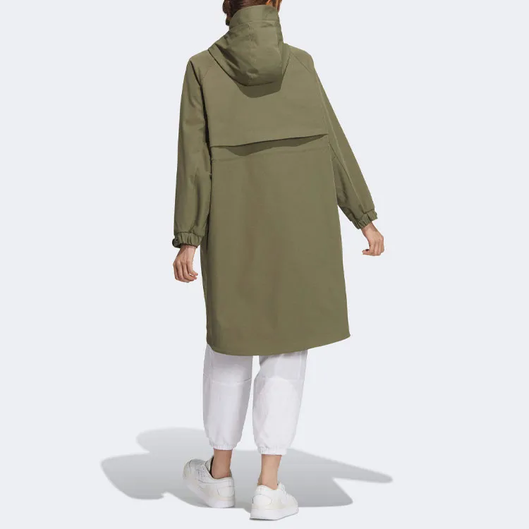 Adidas Sport Performance Trench Coat Women's Green-1