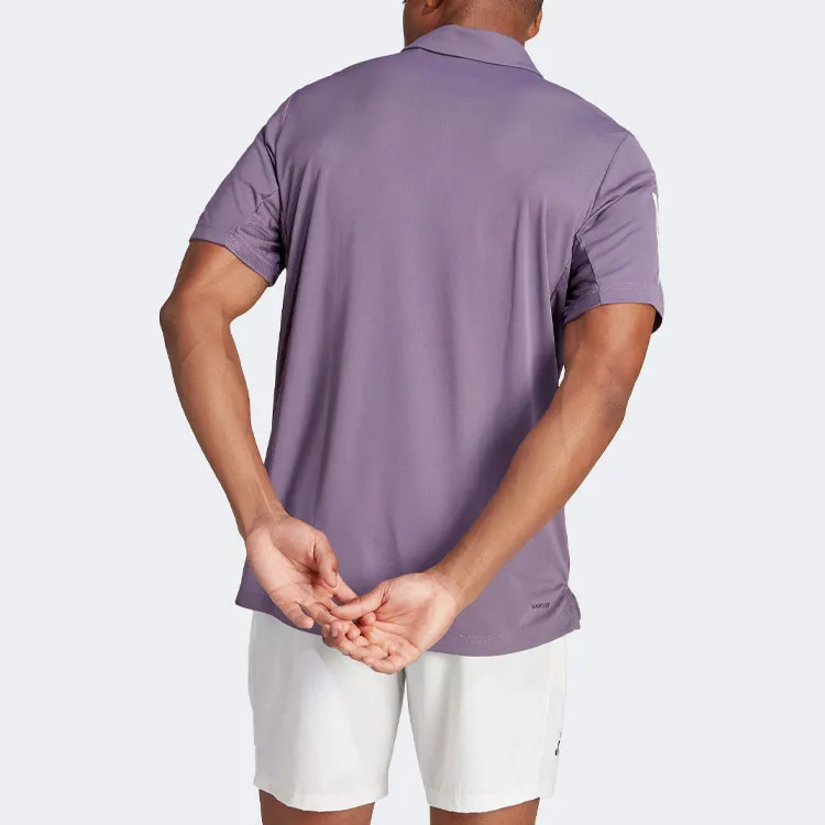 Adidas Polo Shirts Men Purple-2