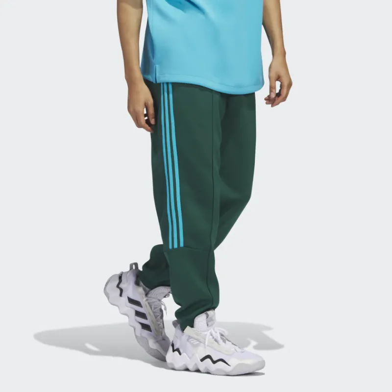 Adidas Trae Tech Pants Knitted Sports Pants Men's Green-3