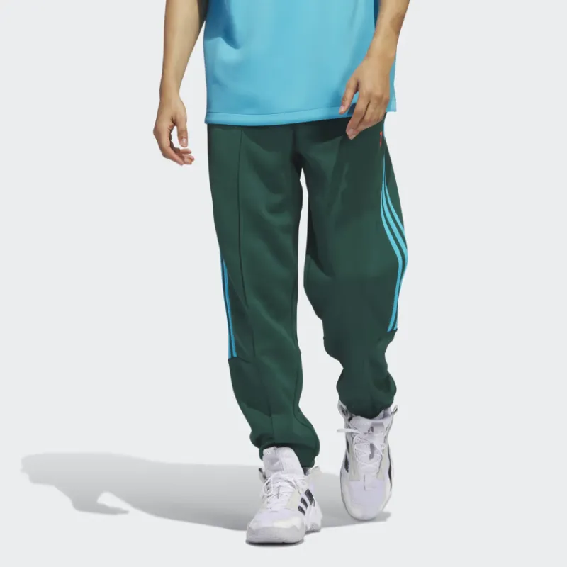 Adidas Trae Tech Pants Knitted Sports Pants Men's Green-1