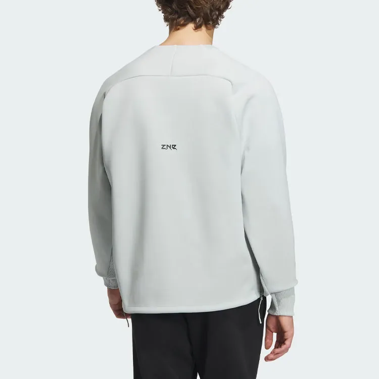 Adidas Sweatshirt Men's Silver Gray-2