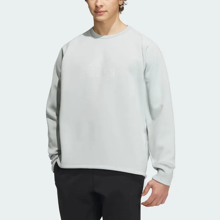 Adidas Sweatshirt Men's Silver Gray-1
