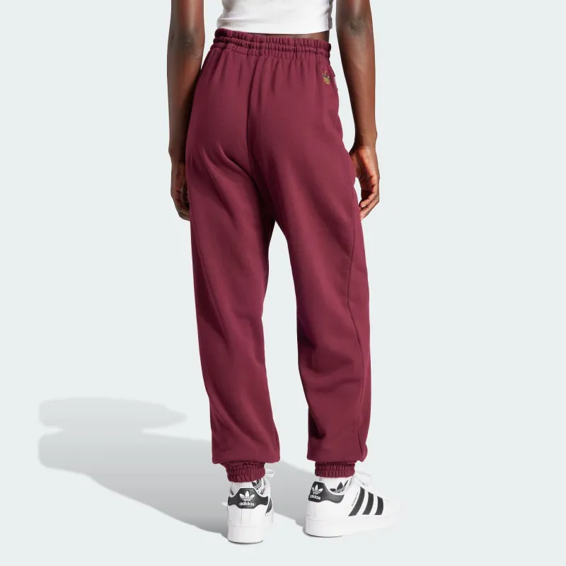 Adidas Originals Knitted Sweatpants Women's Dark Reddish Purple-2