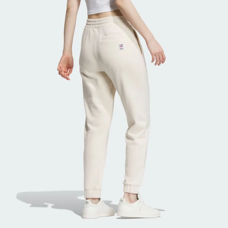Adidas Originals Knitted Sweatpants Women's Wonder White-2
