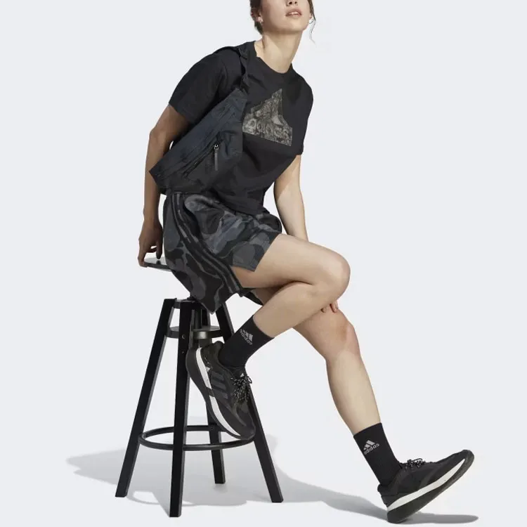 Adidas Casual Shorts Women's Black-4