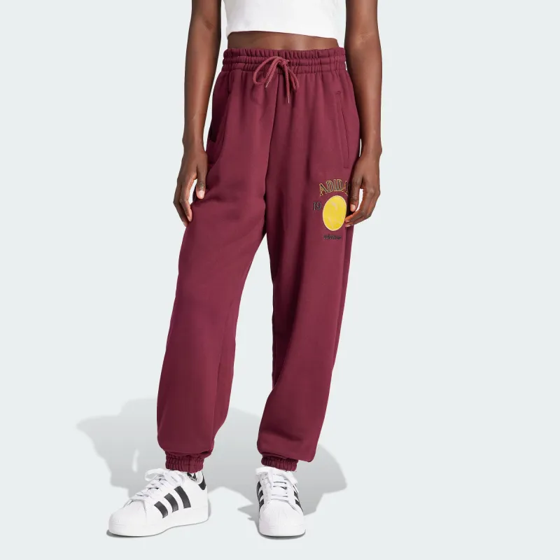 Adidas Originals Knitted Sweatpants Women's Dark Reddish Purple-1
