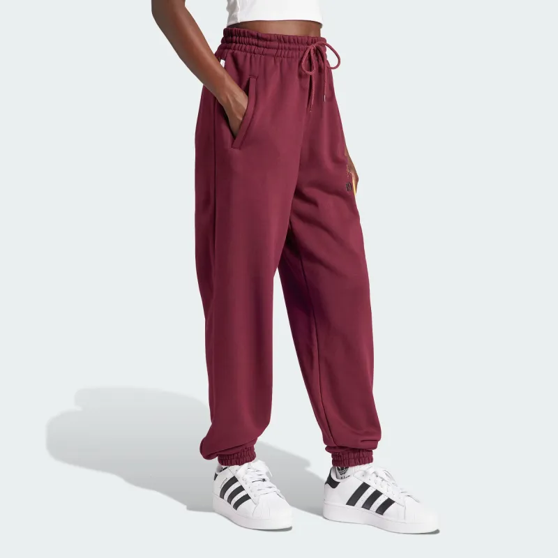 Adidas Originals Knitted Sweatpants Women's Dark Reddish Purple-3