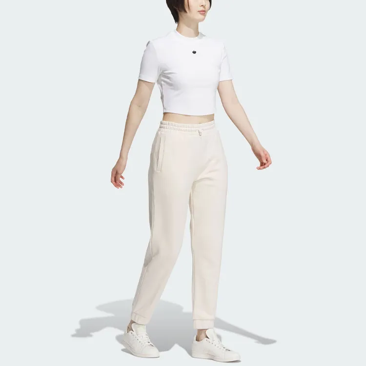 Adidas Originals Knitted Sweatpants Women's Wonder White-3