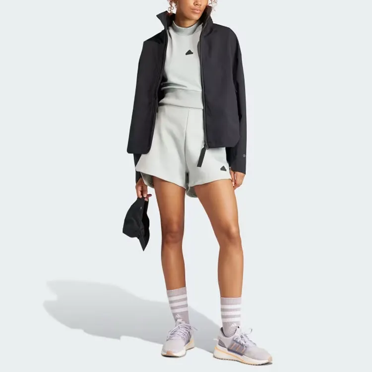 Adidas Z.N.E. Collection Casual Shorts Women's Light Gray-3
