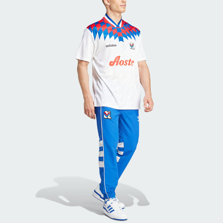 ウェア adidas Olympique Lyonnais OG 95-96Jersey Adidas Men's Olympique Lyonnais OG 95-96 Jersey in White adidas