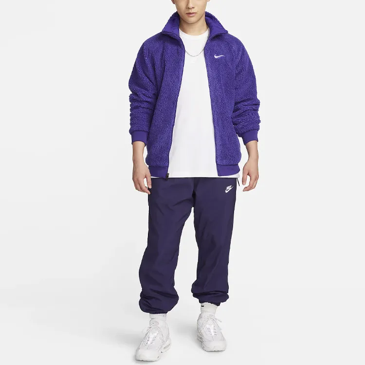 Nike Velvet Jackets Men Purple-3