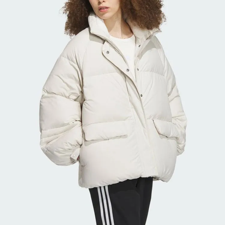 Adidas Down Jackets Women's Beige-1