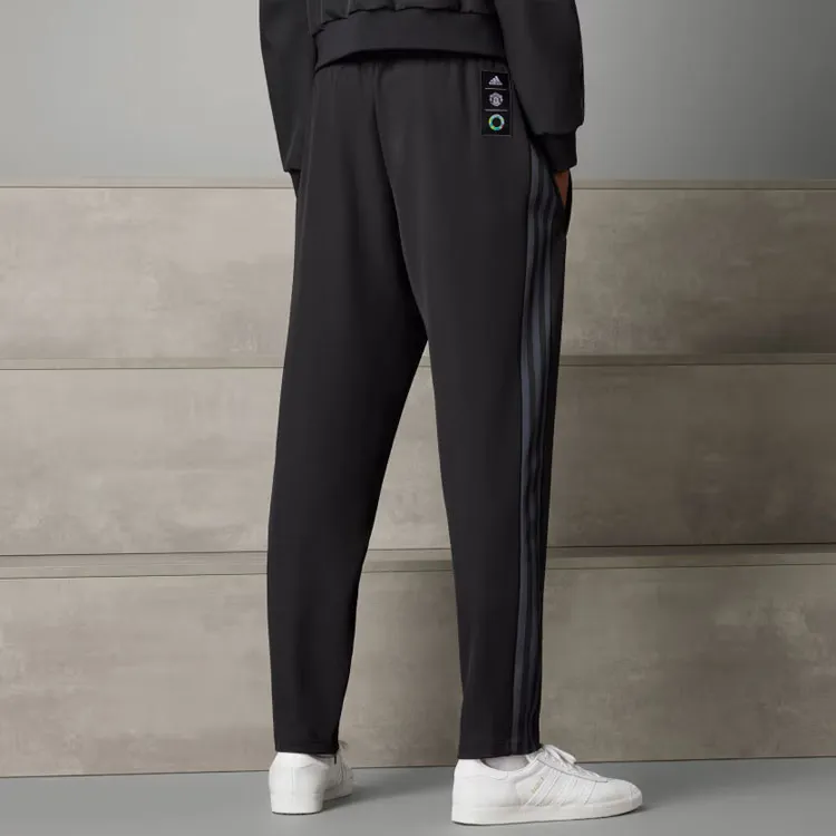 Adidas Manchester United Knitted Sweatpants Men's Black-2