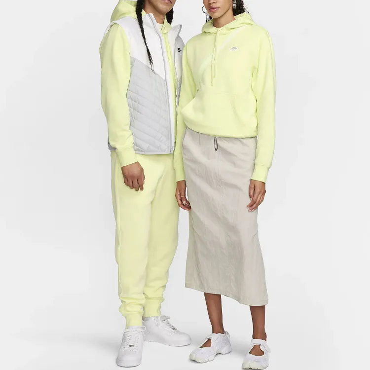 Hoodie Nike Sportswear Club Fleece Luminous Green For Men-3