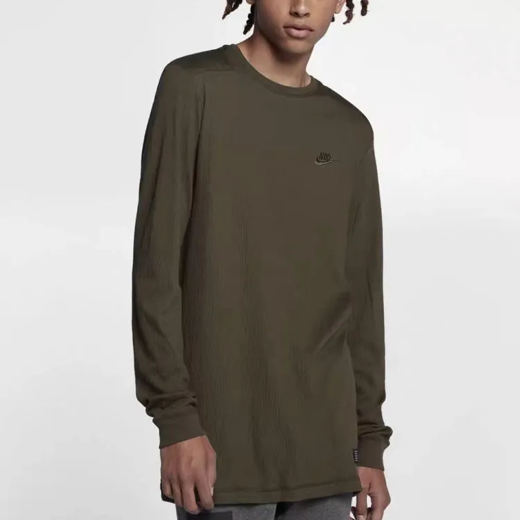 Nike T Shirts Men Army Green-1
