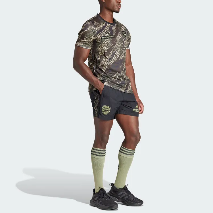Adidas x Maharishi Arsenal Soccer Shorts Men's Black-3