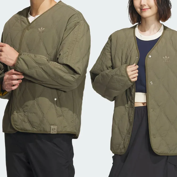 Adidas Originals Puffer Jacket Unisex Strata Olive Green-2