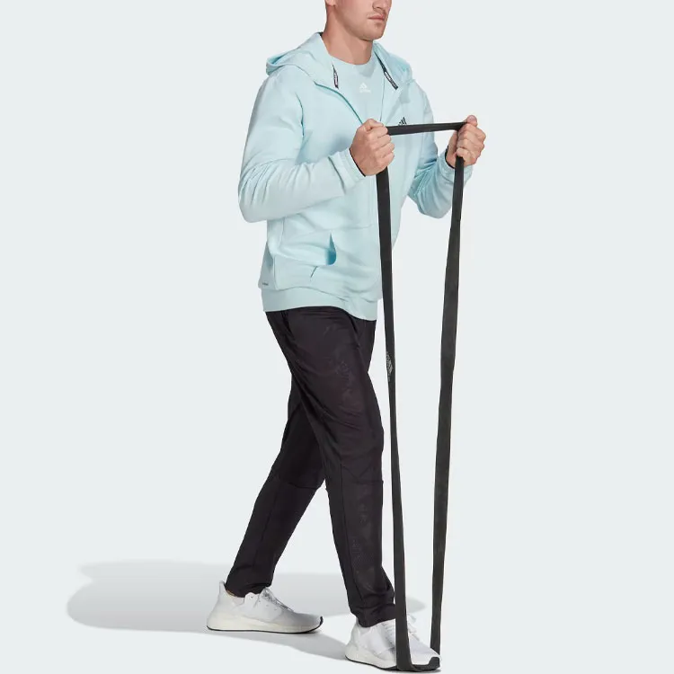 Adidas AEROREADY Yoga Full Zip Hoodie Jackets Coats Men's Blue-3